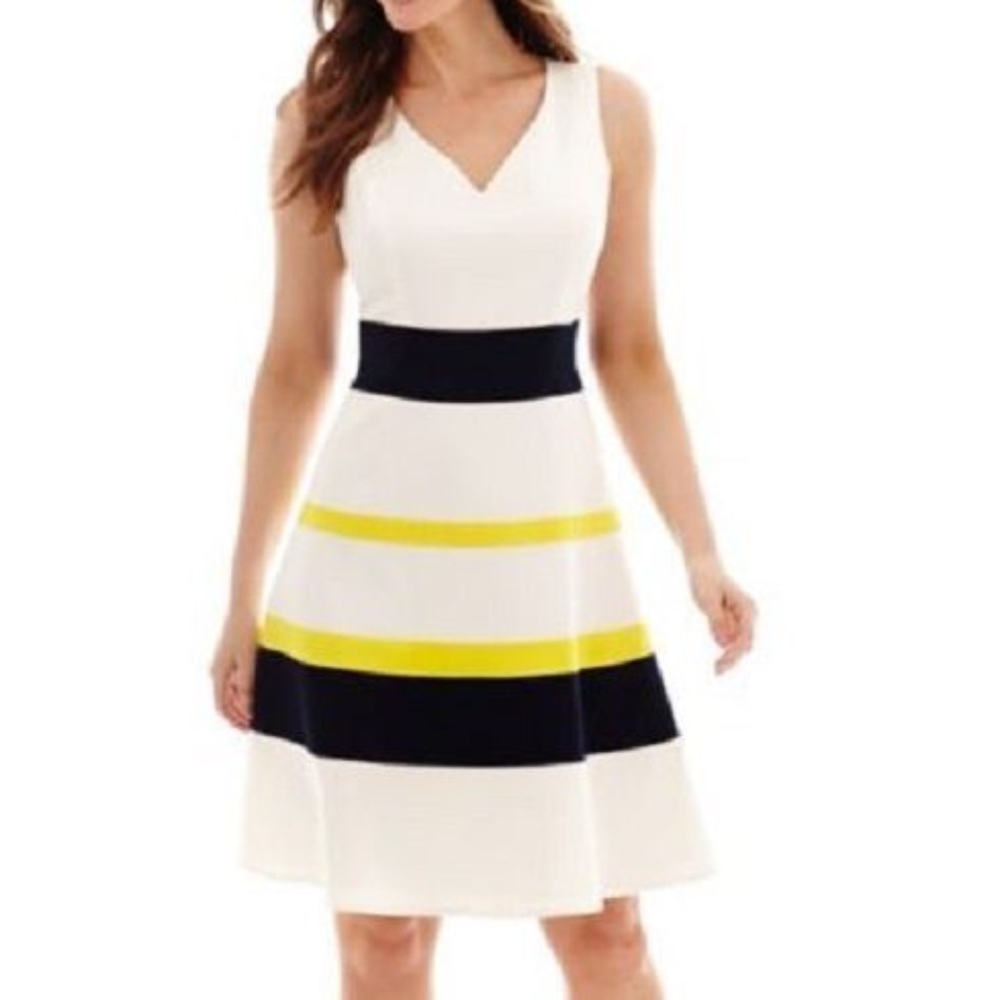 Evan Picone Black Label | Striped Dress Size 10